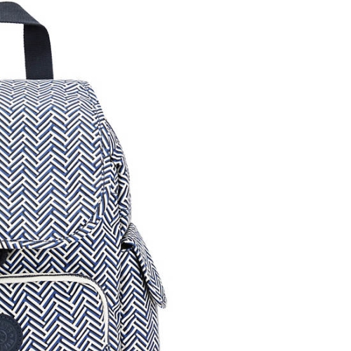 Kipling City Pack Mini Printed Backpacks White | USA-89ACUK