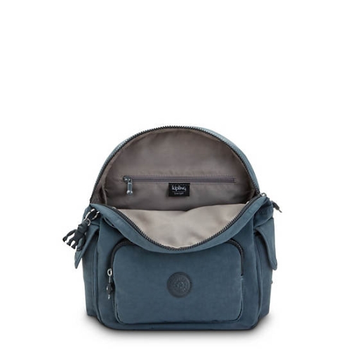 Kipling City Pack Small Backpacks Navy Grey | USA-47WGDT