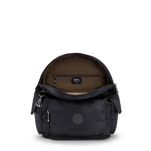 Kipling City Pack Small Classic Backpacks Black Camo | USA-93ERCH