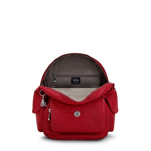 Kipling City Pack Small Classic Backpacks Red | USA-93QPCO