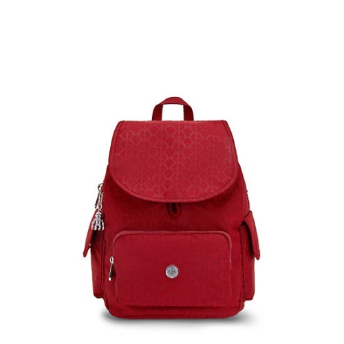 Kipling City Pack Small Classic Backpacks Red | USA-93QPCO