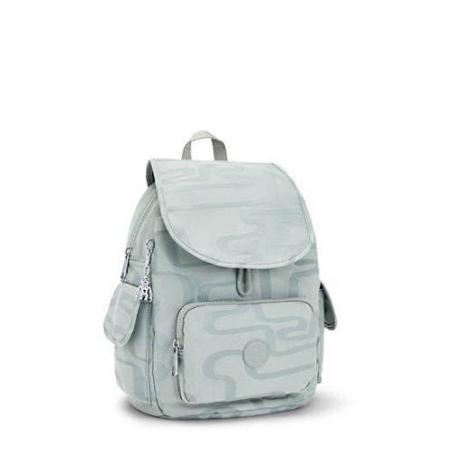 Kipling City Pack Small Classic Printed Backpacks Turquoise | USA-79HUTV