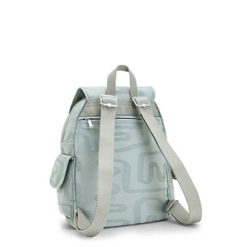 Kipling City Pack Small Classic Printed Backpacks Turquoise | USA-79HUTV