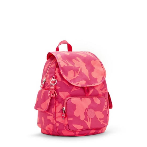 Kipling City Pack Small Printed Backpacks Pink | USA-84IELU