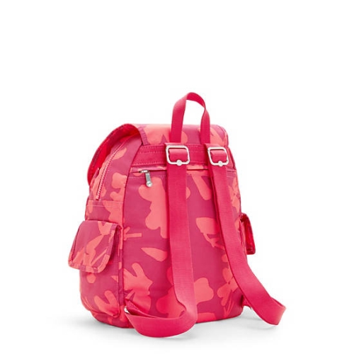 Kipling City Pack Small Printed Backpacks Pink | USA-84IELU