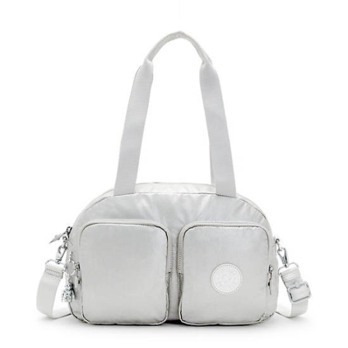 Kipling Cool Defea Metallic Shoulder Bags Silver | USA-68UZFK