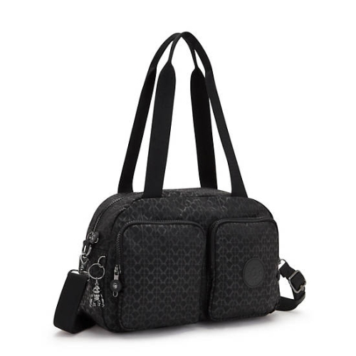 Kipling Cool Defea Printed Shoulder Bags Black | USA-69LWDF