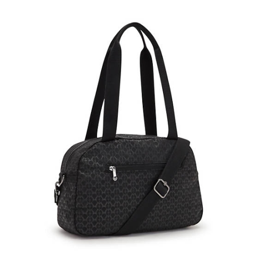 Kipling Cool Defea Printed Shoulder Bags Black | USA-69LWDF