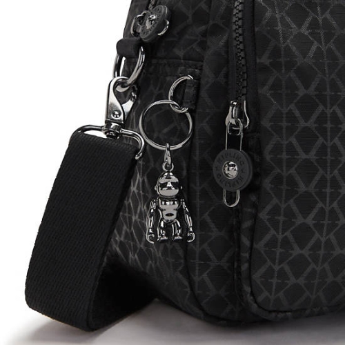 Kipling Cool Defea Printed Shoulder Bags Black | USA-69LWDF