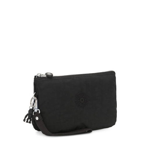 Kipling Creativity Extra Large Classic Wristlet Handbags Black | USA-89FKXV