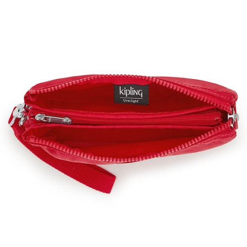 Kipling Creativity Extra Large Fashion Wristlet Pouches Burgundy | USA-57QRUM