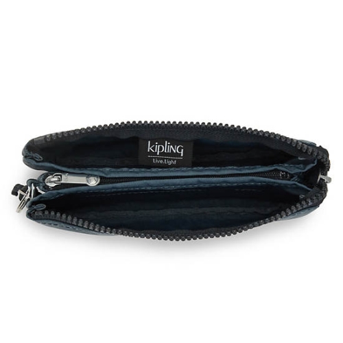 Kipling Creativity Large Pouches Navy Grey | USA-13CNDY