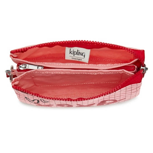 Kipling Creativity Large Pouches Red Pink | USA-39LVJB