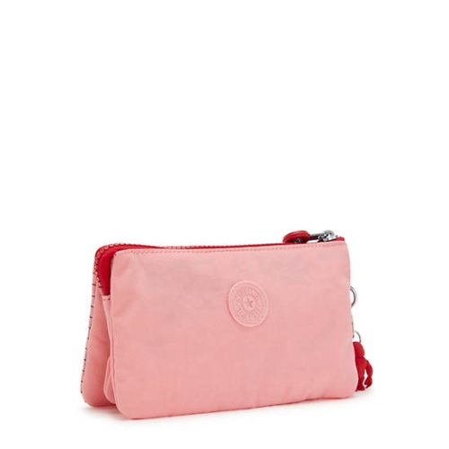 Kipling Creativity Large Pouches Red Pink | USA-39LVJB