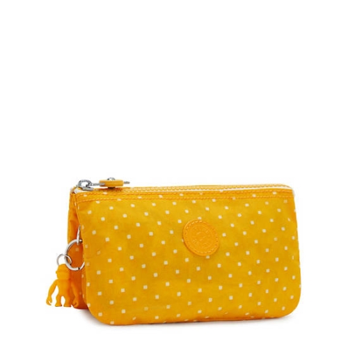 Kipling Creativity Large Printed Pouches Yellow | USA-30ZTMC