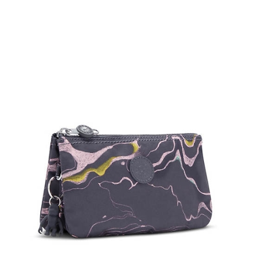 Kipling Creativity Large Printed Pouches Grey | USA-52VOXT