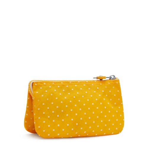 Kipling Creativity Large Printed Pouches Yellow | USA-75DTAL