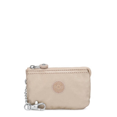 Kipling Creativity Mini Metallic Pouches Gold Beige | USA-09WFPH