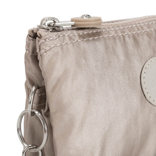 Kipling Creativity Small Metallic Pouches Beige | USA-13TBPF