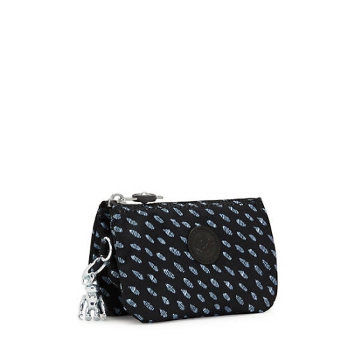 Kipling Creativity Small Printed Pouches Black White | USA-83WIGN