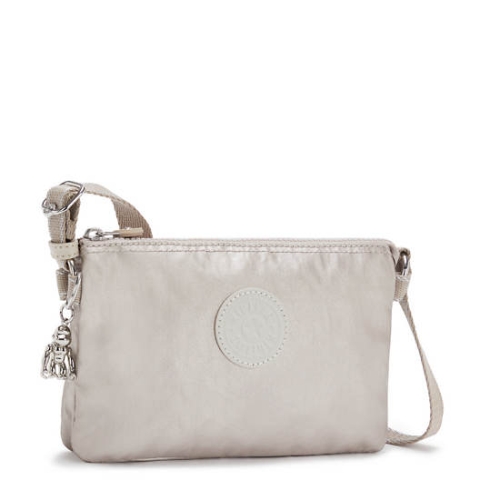 Kipling Creativity XB Metallic Crossbody Bags Beige | USA-13TWDS