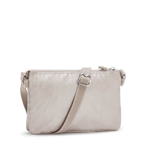 Kipling Creativity XB Metallic Crossbody Bags Beige | USA-13TWDS