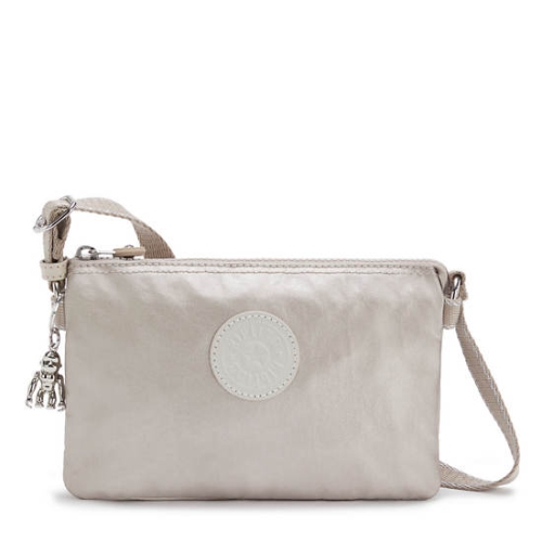 Kipling Creativity XB Metallic Crossbody Bags Beige | USA-13TWDS