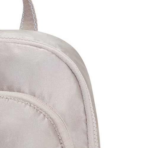 Kipling Curtis Compact Metallic Convertible Backpacks Beige | USA-74XEYQ