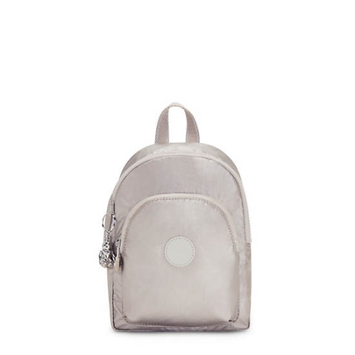 Kipling Curtis Compact Metallic Convertible Backpacks Beige | USA-74XEYQ