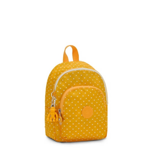 Kipling Curtis Compact Printed Convertible Backpacks Yellow | USA-23ZACM