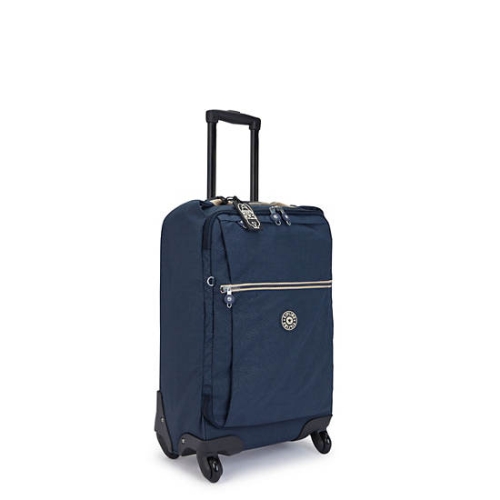 Kipling Darcey Small Printed Carry-On Rolling Suitcases Blue | USA-29NFDV