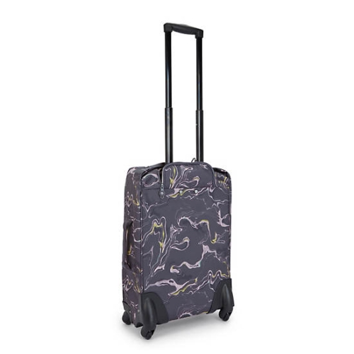 Kipling Darcey Small Printed Carry-On Rolling Suitcases Blue | USA-51VMJH