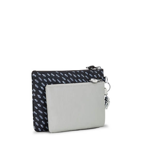 Kipling Duo Printed 2-in-Onees Pouches Grey | USA-36AQJN