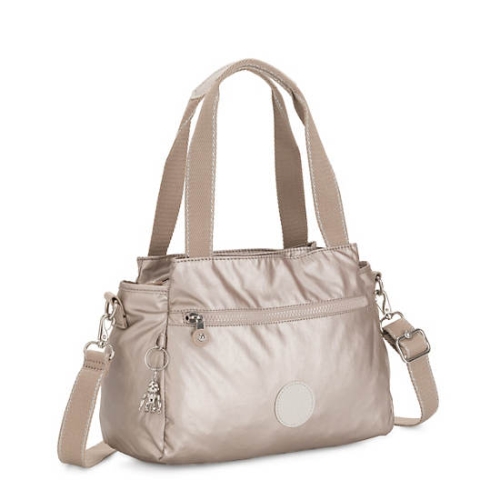 Kipling Elysia Metallic Shoulder Bags Beige | USA-70DULV