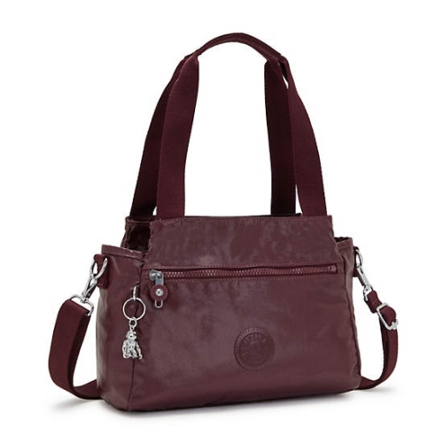 Kipling Elysia Metallic Shoulder Bags Burgundy | USA-41DQLN