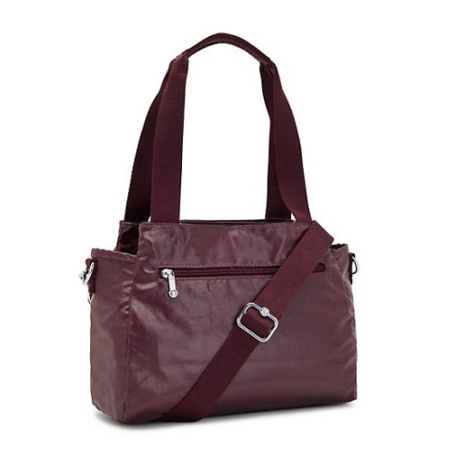 Kipling Elysia Metallic Shoulder Bags Burgundy | USA-41DQLN