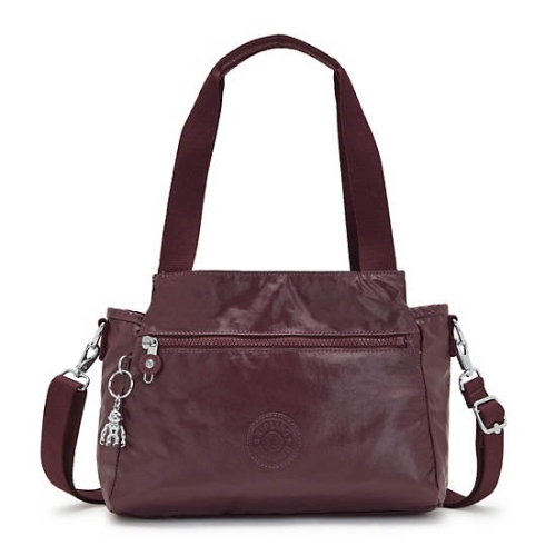 Kipling Elysia Metallic Shoulder Bags Burgundy | USA-41DQLN