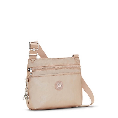 Kipling Emmylou Metallic Crossbody Bags Gold | USA-63CEOA