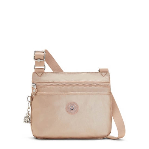 Kipling Emmylou Metallic Crossbody Bags Gold | USA-63CEOA