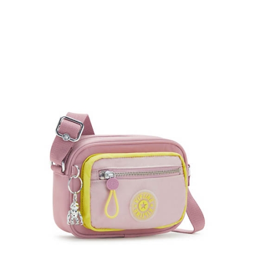 Kipling Enise Crossbody Bags Pink Yellow | USA-60GDCF