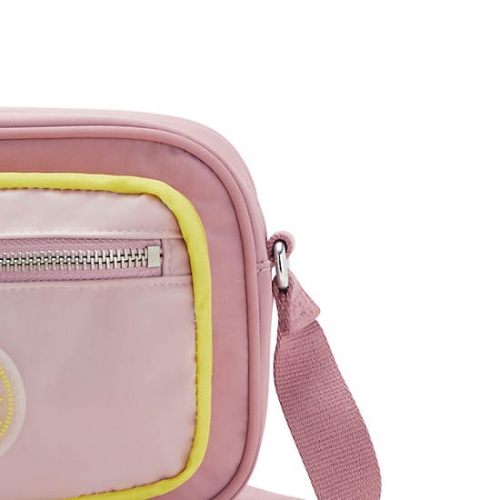 Kipling Enise Crossbody Bags Pink Yellow | USA-60GDCF