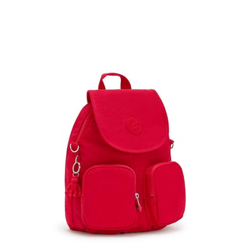 Kipling Firefly Up Convertible Backpacks Red | USA-82YBDM