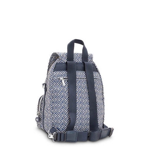 Kipling Firefly Up Printed Convertible Backpacks Grey | USA-85RYUI