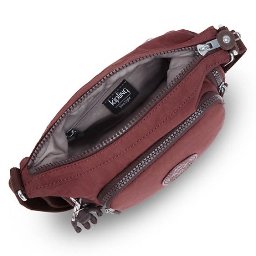 Kipling Gabbie Mini Crossbody Bags Burgundy | USA-07FNWY