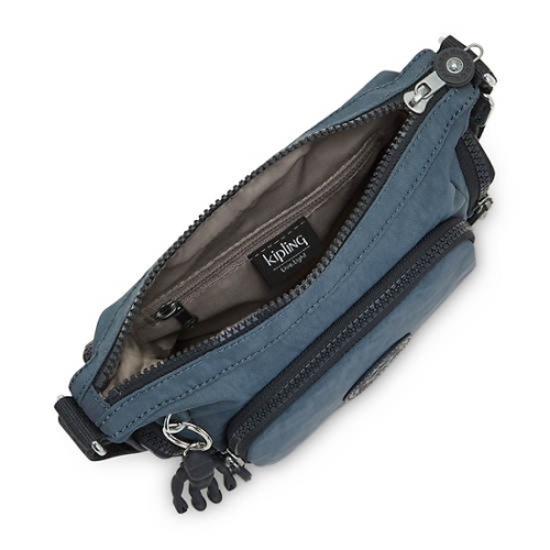 Kipling Gabbie Mini Crossbody Bags Navy Grey | USA-42VNUM