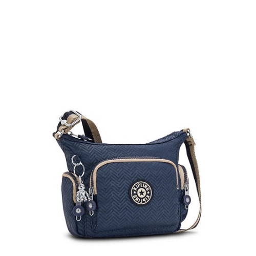 Kipling Gabbie Mini Printed Crossbody Bags Blue | USA-09HWJE