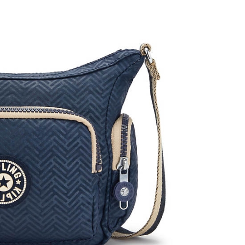 Kipling Gabbie Mini Printed Crossbody Bags Blue | USA-09HWJE