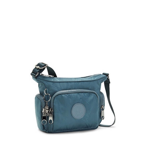 Kipling Gabbie Mini Printed Crossbody Bags Navy Grey | USA-20CYPZ