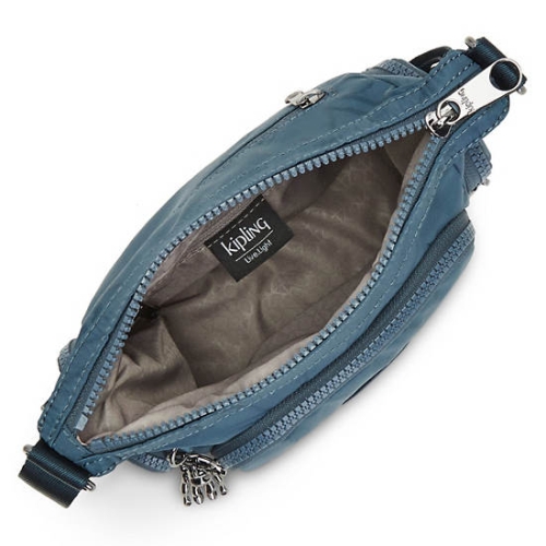 Kipling Gabbie Mini Printed Crossbody Bags Navy Grey | USA-20CYPZ