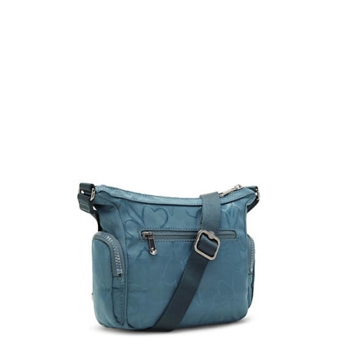 Kipling Gabbie Mini Printed Crossbody Bags Navy Grey | USA-20CYPZ